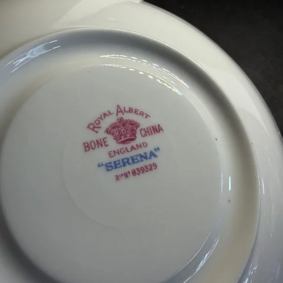 Royal Albert SERENA Tea Cup and Saucer, Vintage English Bone China, Floral Roses - Picture 6 of 10